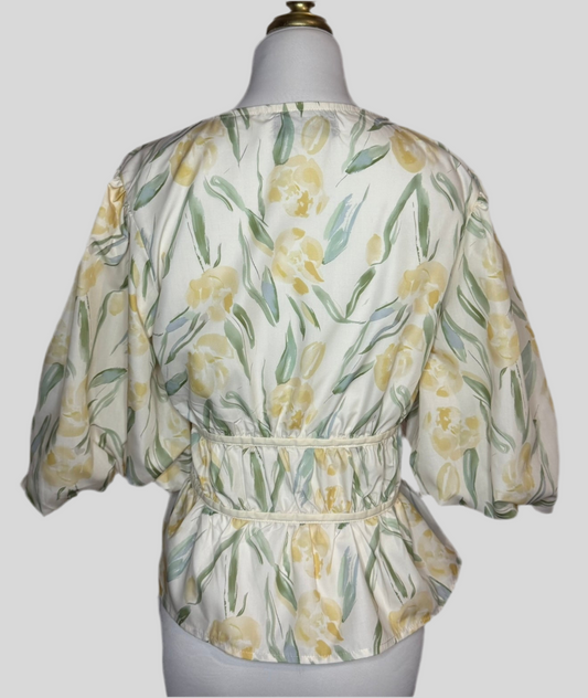 Blusa tulipanes amarillos